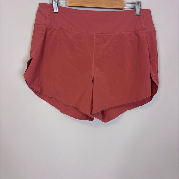 Athleta Run With It 4.5" Running Shorts with Liner Brick Color Medium - Picture 1 of 6